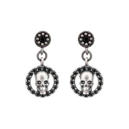 Pendientes Calavera Plata Orla