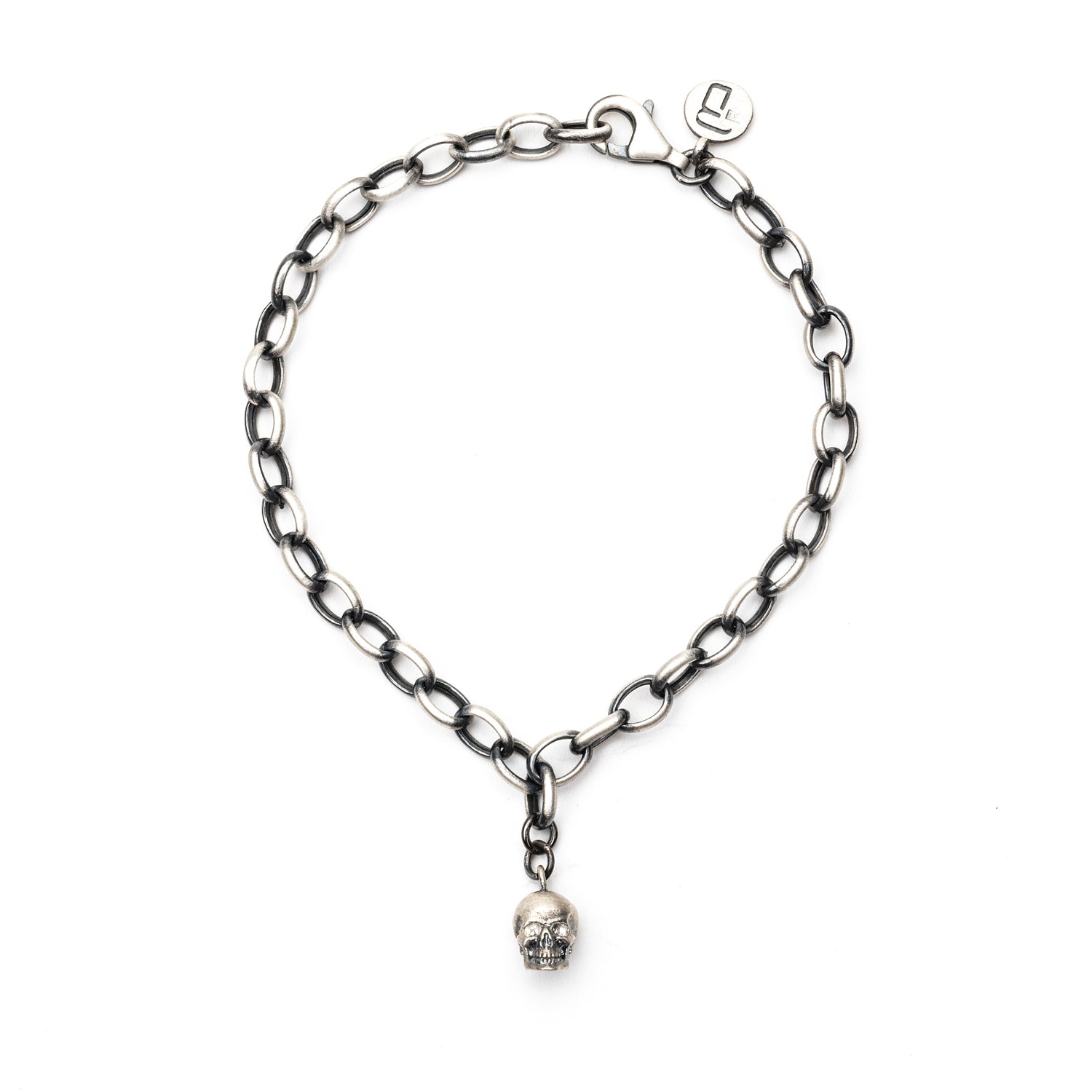 Pulsera Plata Calavera