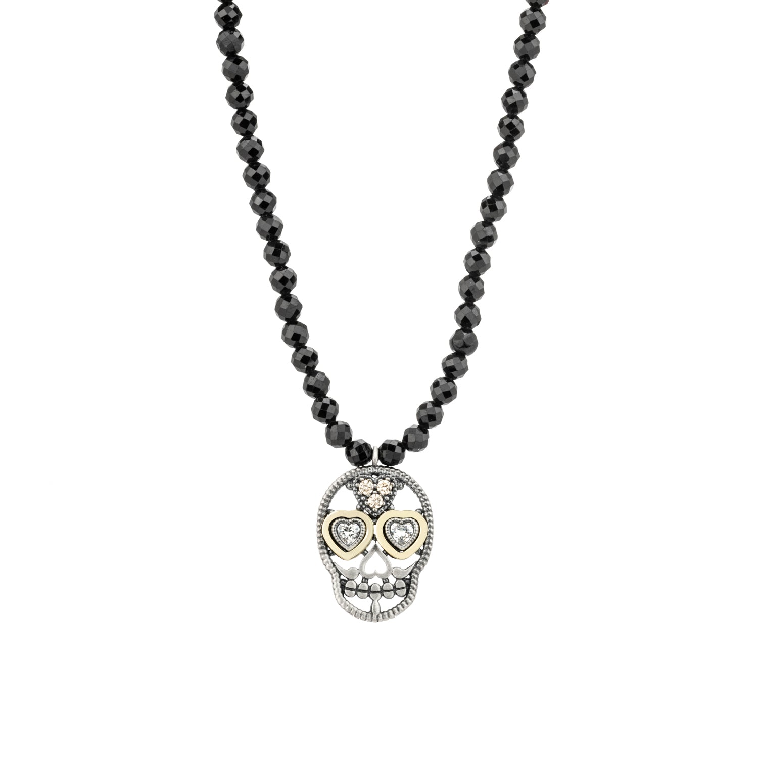 Colgante Plata y Bronce Calavera