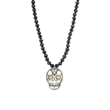 Colgante Plata y Bronce Calavera