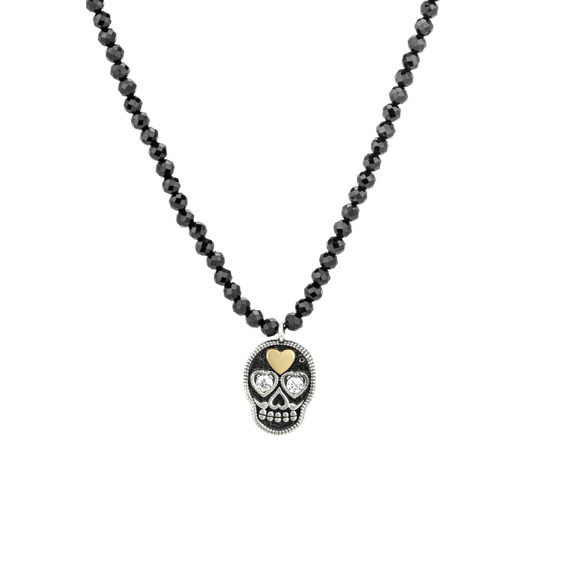 Colgante Plata y Bronce Calavera Pequeño