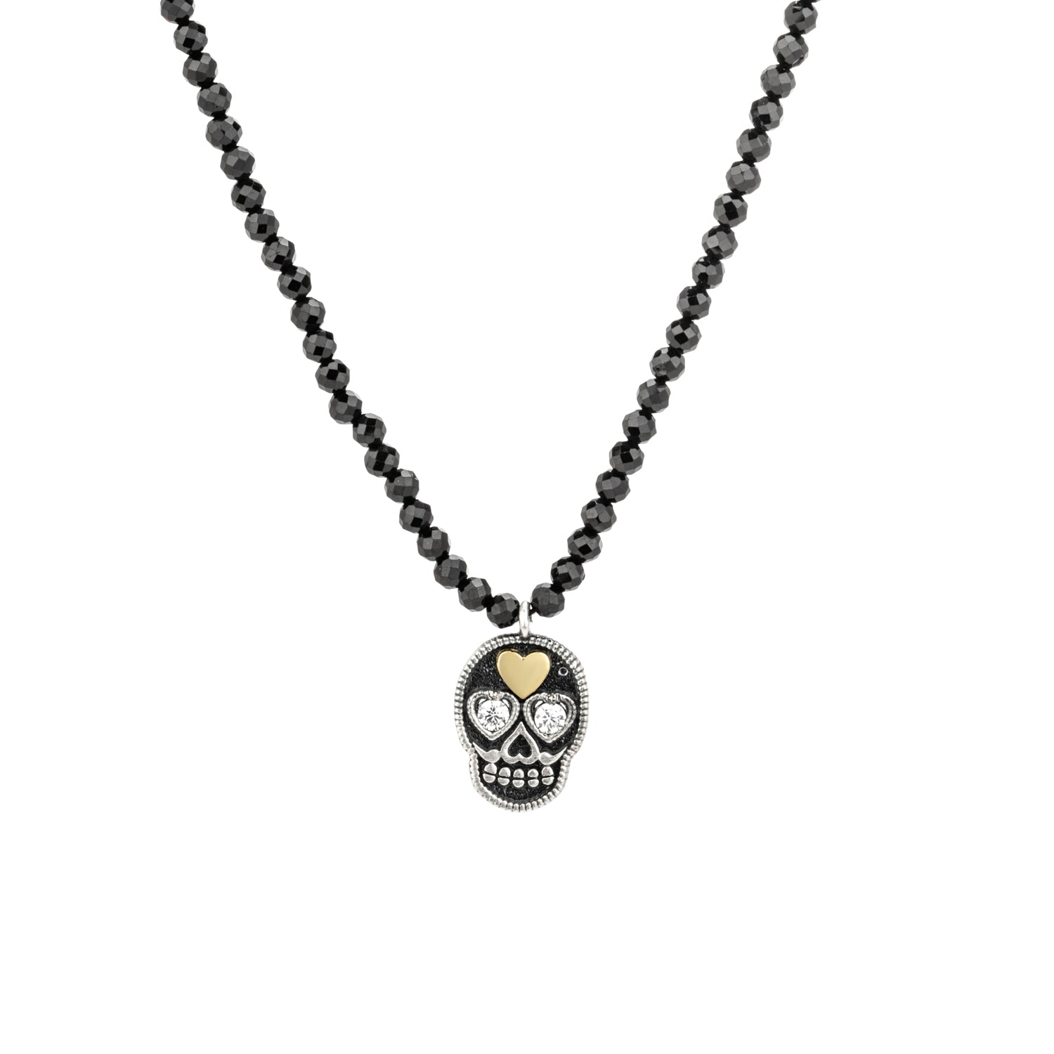 Colgante Plata y Bronce Calavera Pequeño