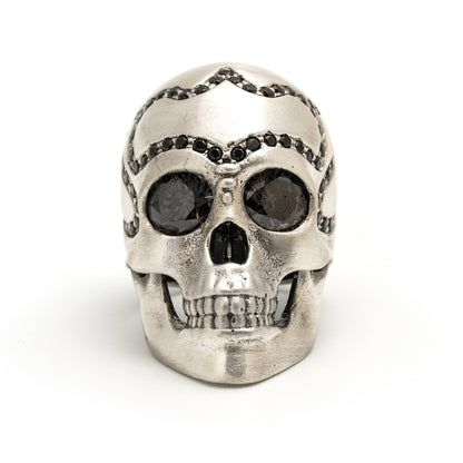 Anillo Calavera grande plata