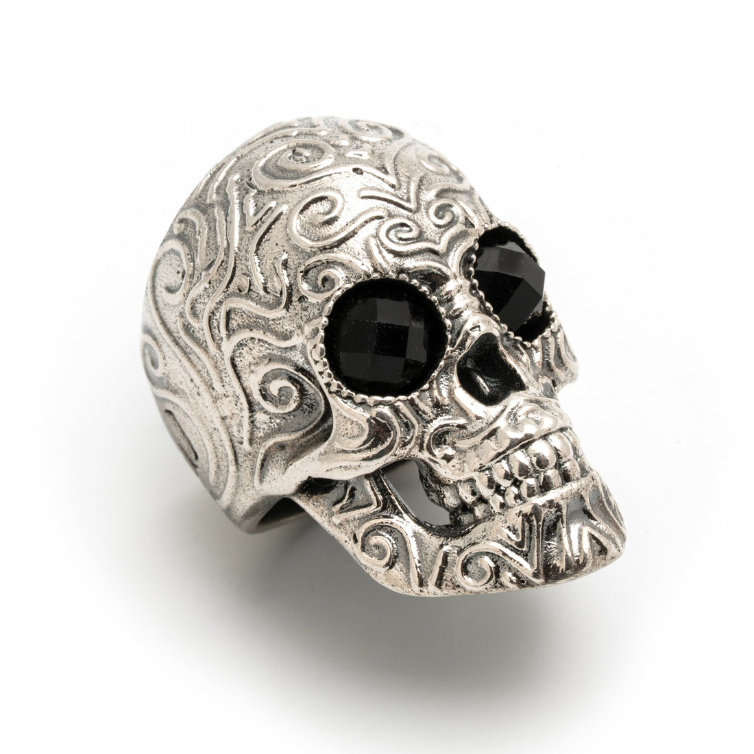 Anillo Calavera grande plata