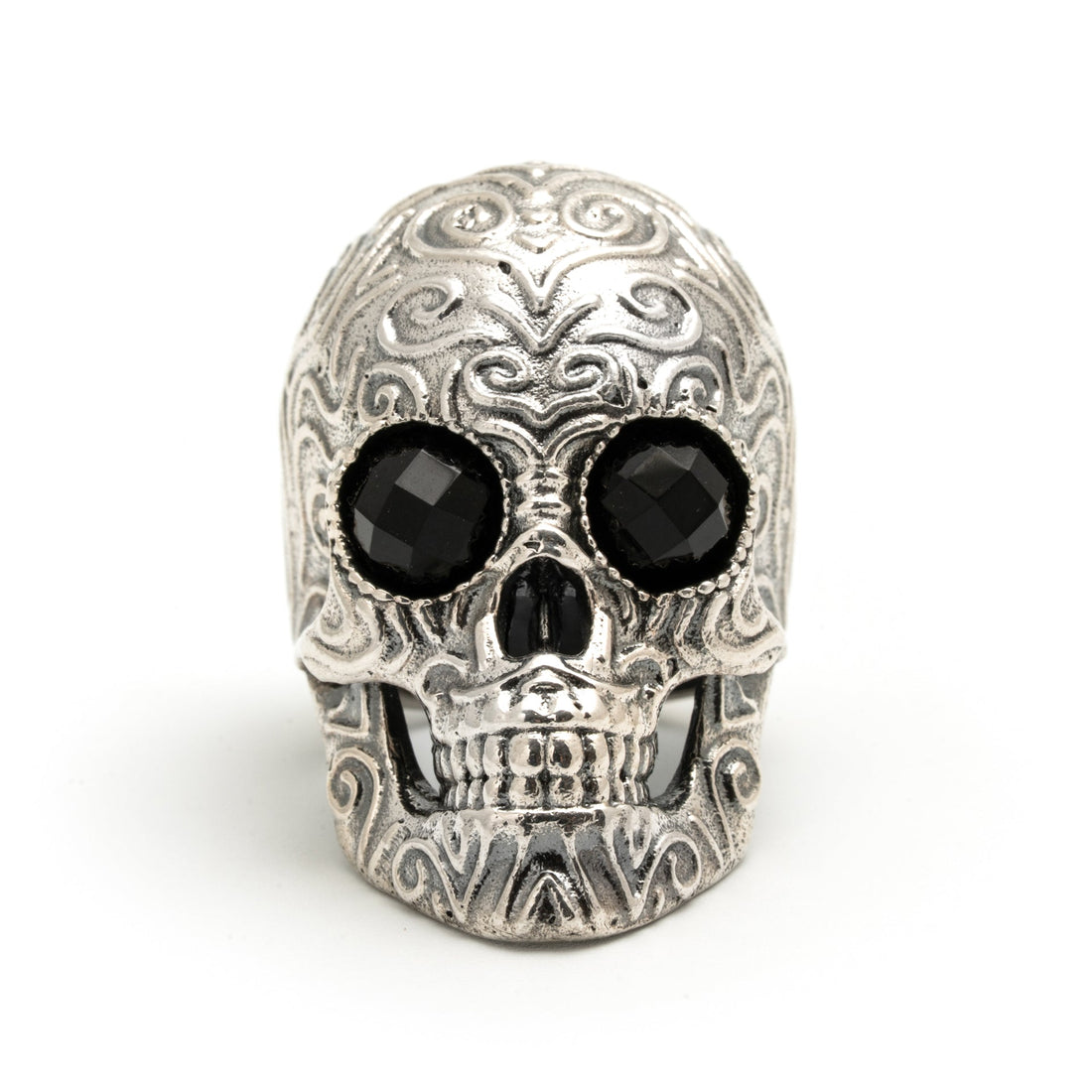 Anillo Calavera grande plata