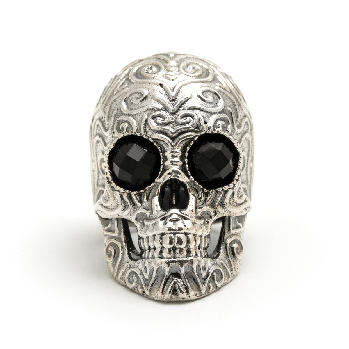 Anillo Calavera grande plata