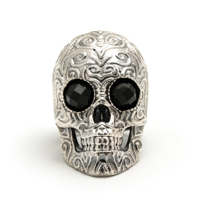 Anillo Calavera grande plata