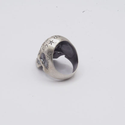 Anillo Calavera Life Plata Mediano