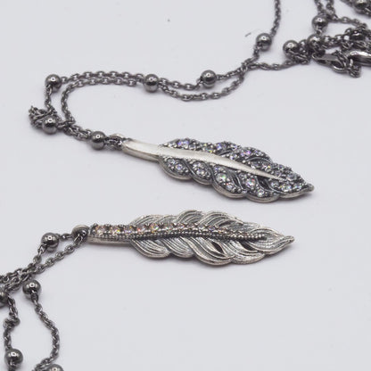 Colgante Plata Pluma Circonitas Cava