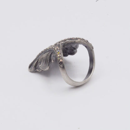 Anillo Plata Plumas