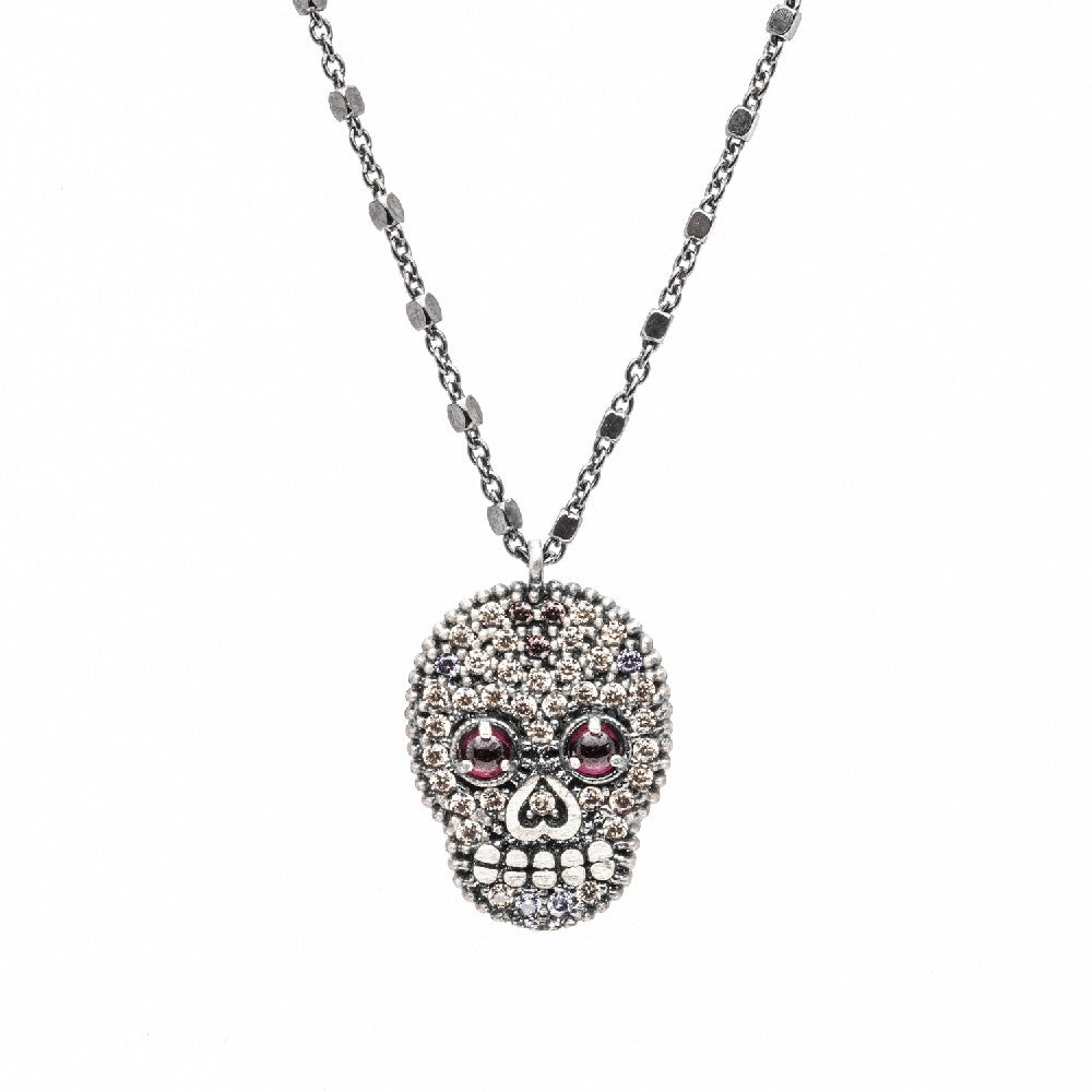 Colgante plata calavera