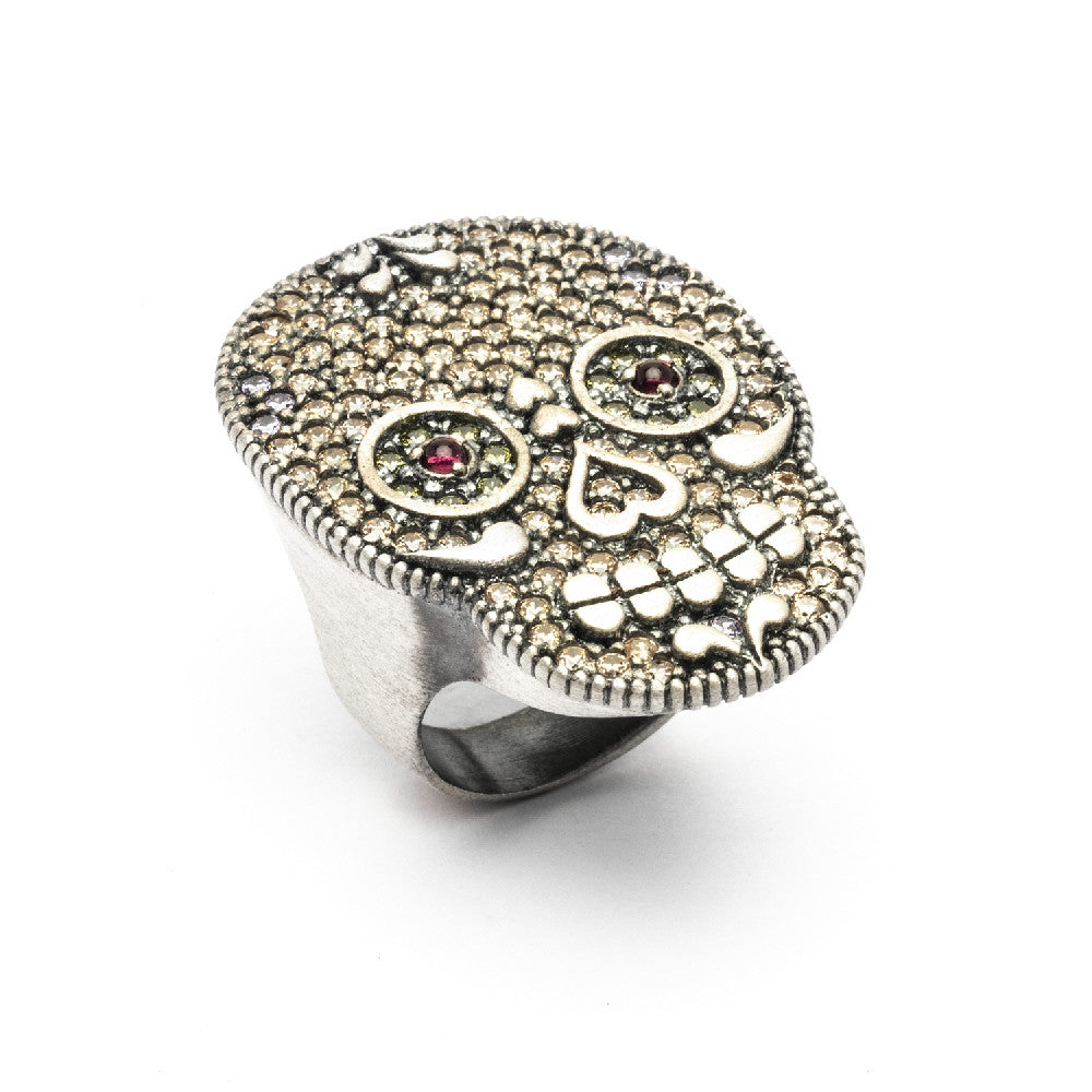 Anillo plata calavera