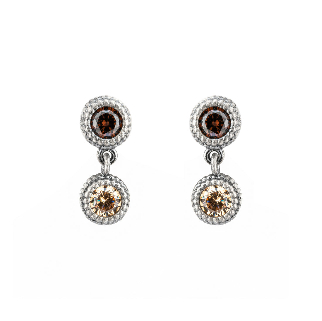 P992 PENDIENTES CIRCONITA CAVA Y BROWN