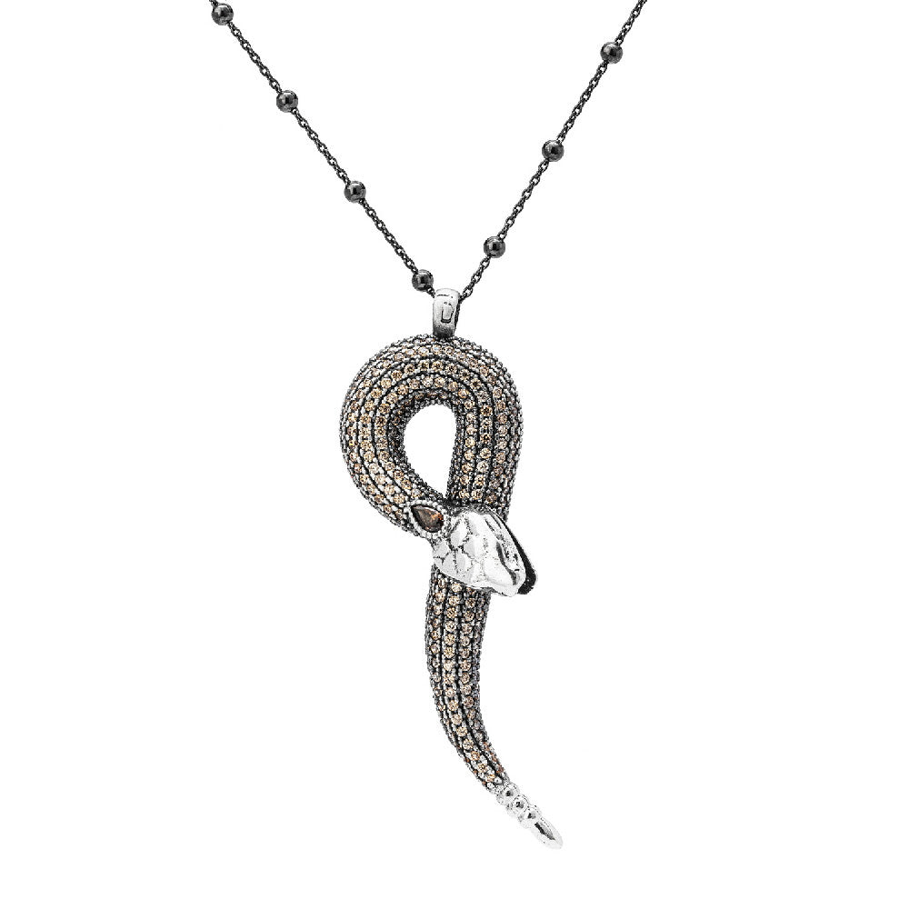 Colgante plata snake