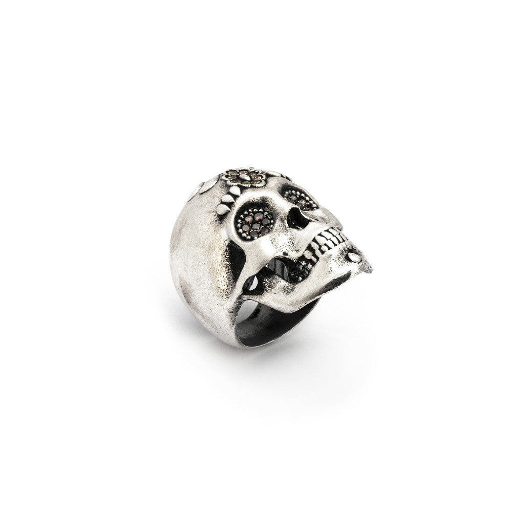 Anillo plata calavera