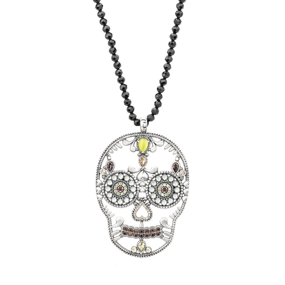 Colgante plata calavera grande