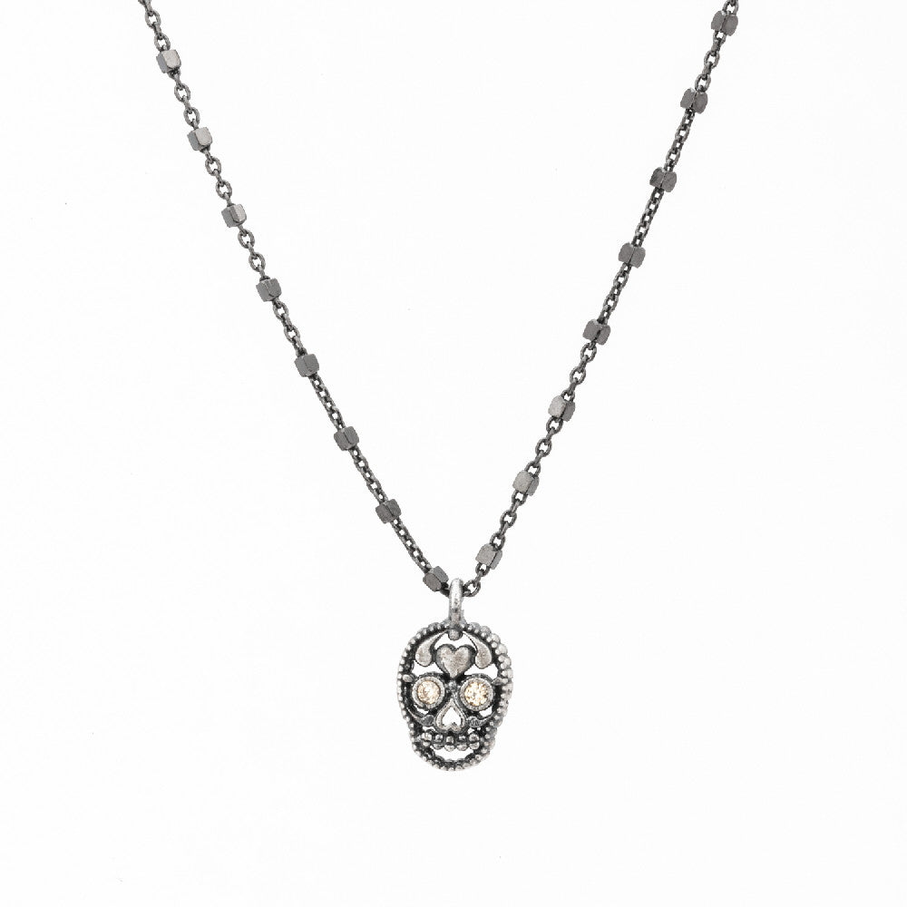 Colgante plata calavera