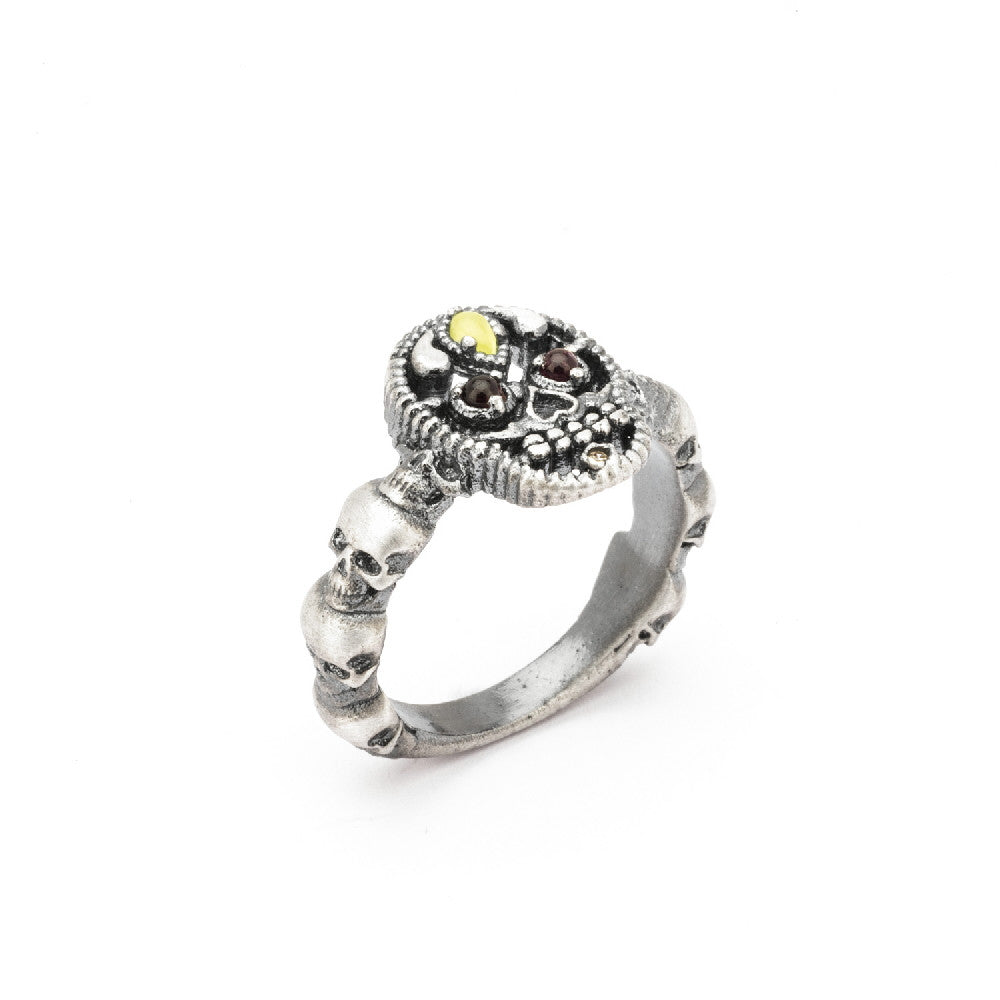 Anillo plata calavera pequeño