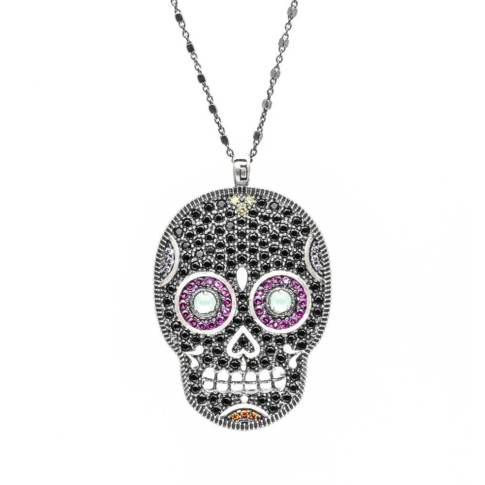 Colgante plata calavera