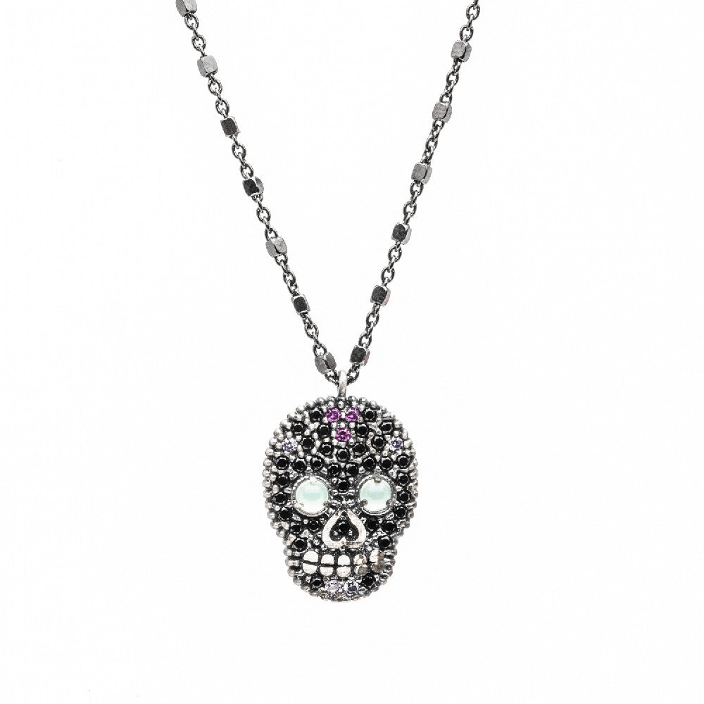 Colgante plata calavera