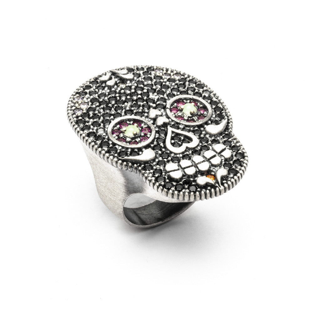 Anillo plata calavera