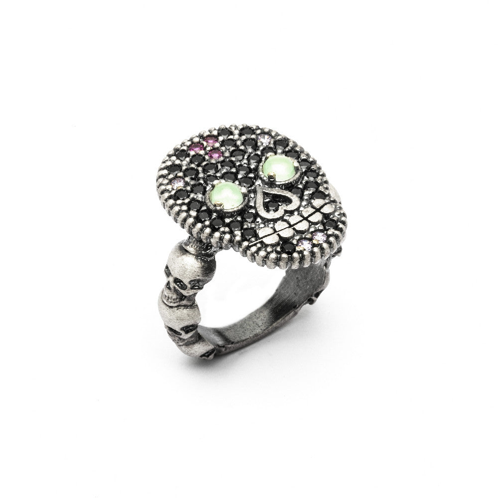 Anillo plata calavera