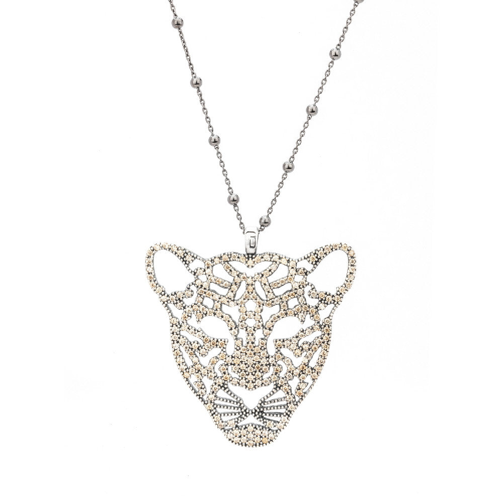 Colgante plata tigre